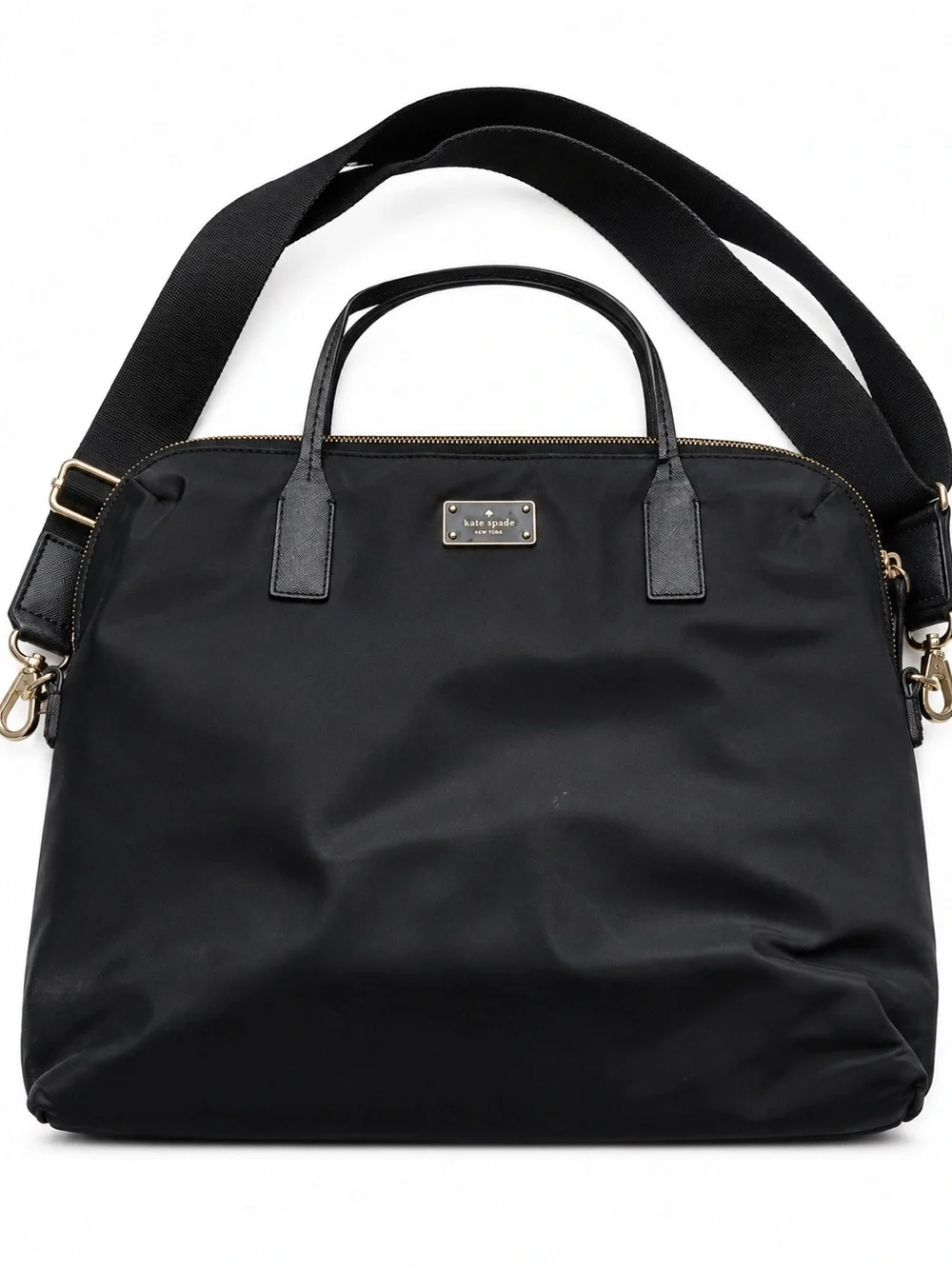 kate spade Black Nylon Laptop Tote with Removable Shoulder Strap